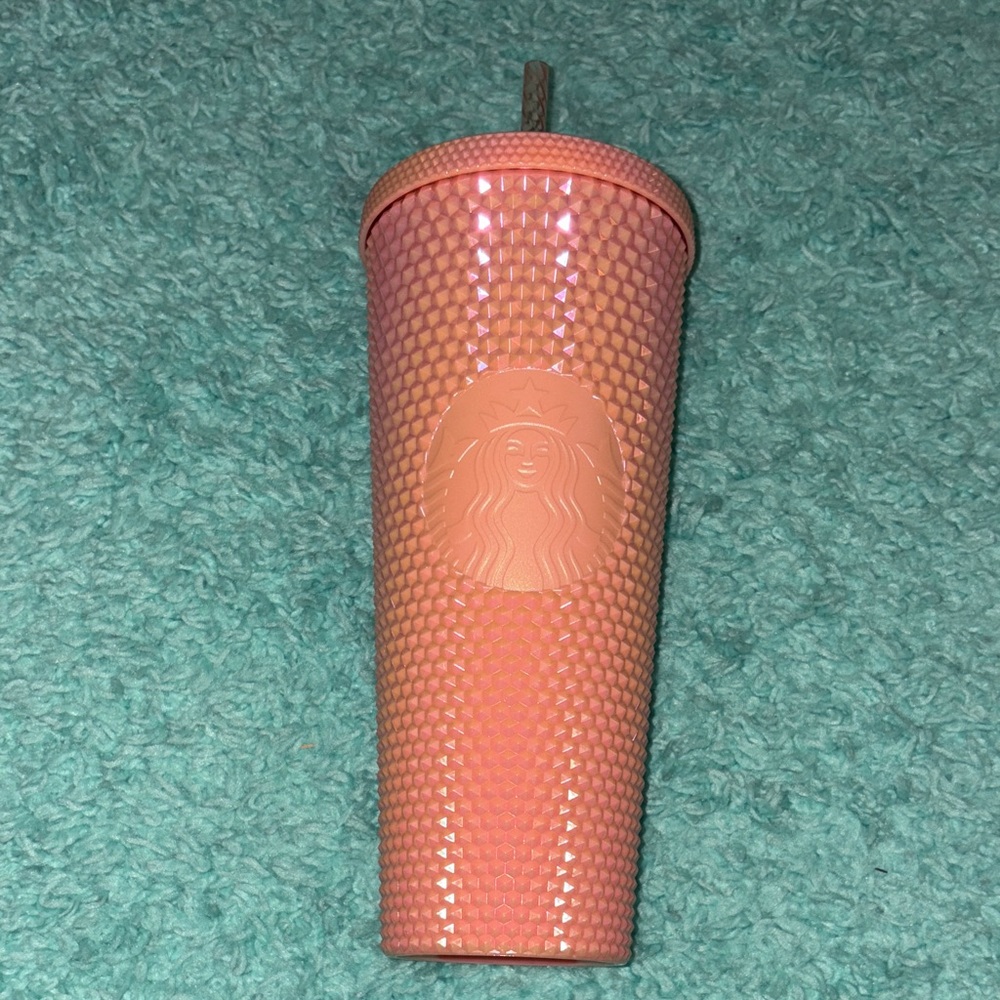 24 oz Starbucks studded peach tumbler
